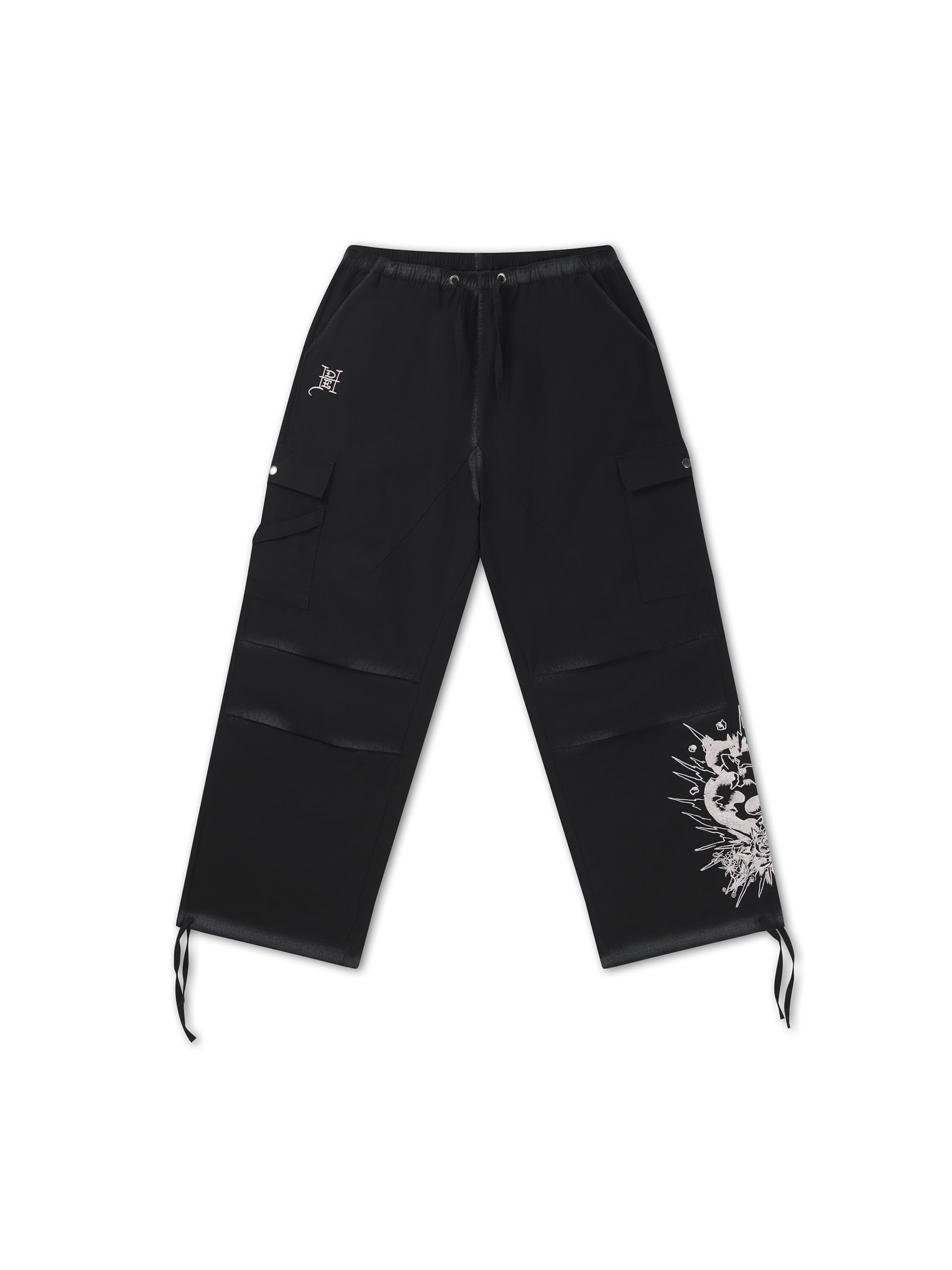 regular Pantaloni funzionali di Ed Hardy in nero: frontale