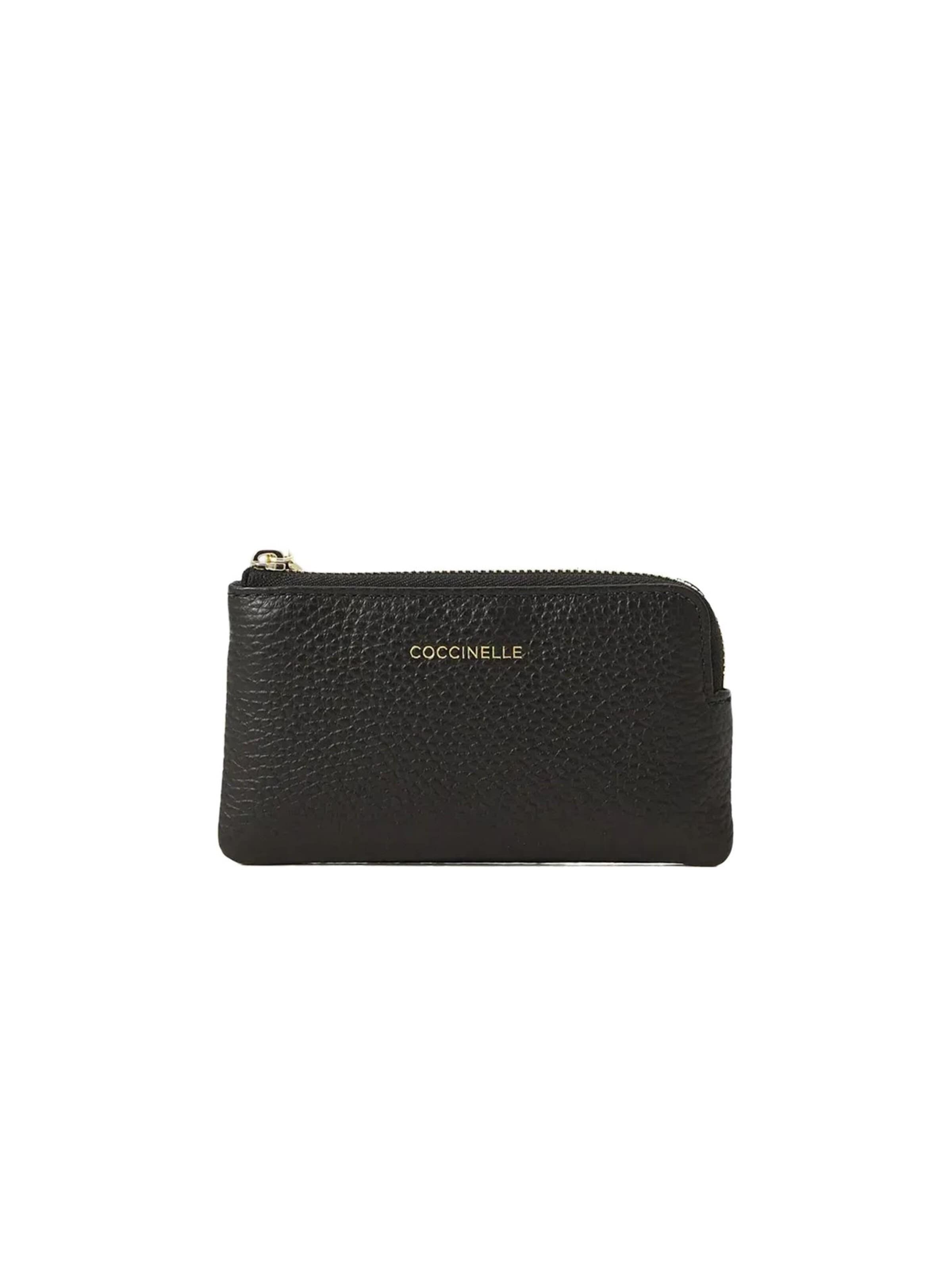 Borsa a mano 'Coccinelle C-Me Softy Coin Purse Grained Leather' di Coccinelle in nero: frontale