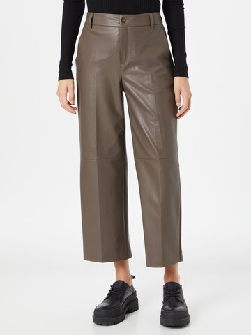 MAC Loose fit Pleated Pants 'CHIARA' in Grey: front