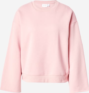 VILA Sweatshirt 'TEKS' i pink: forside