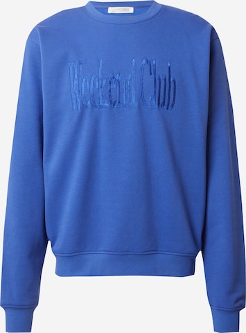 Guido Maria Kretschmer Men Sweatshirt 'Maik' in Blauw: voorkant