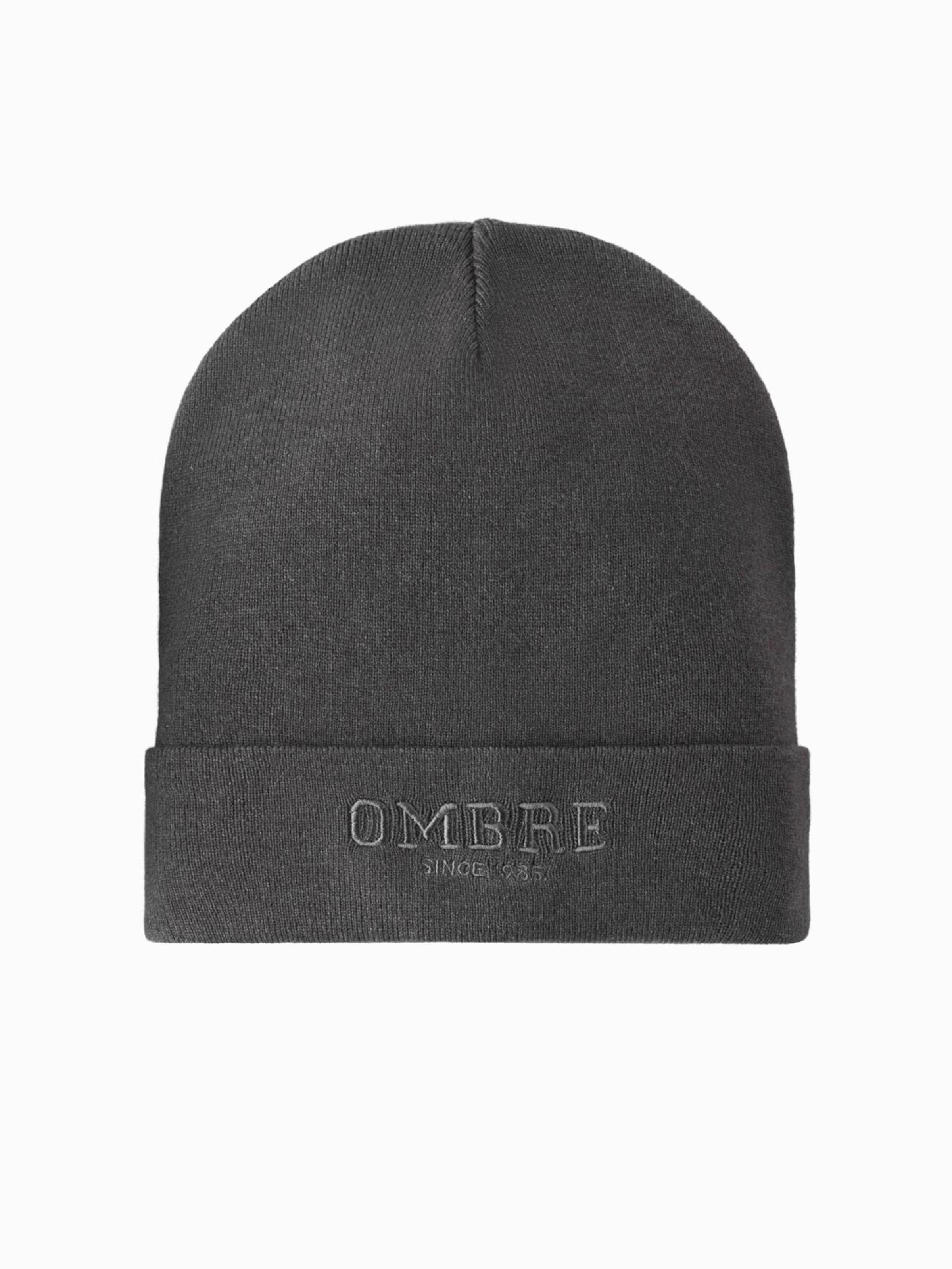 Ombre Beanie in Grey: front