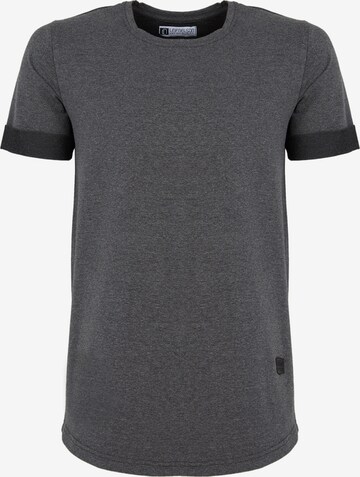 Leif Nelson T-Shirt Rundhals 'LN-6368' in Grau: predná strana