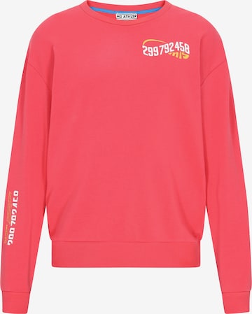 Felpa 'Back To School' di Mo ATHLSR in rosso: frontale