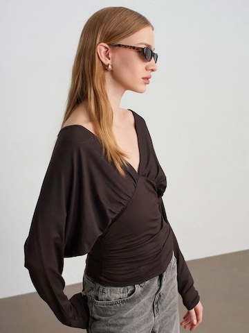 Dilvin Blouse in Brown