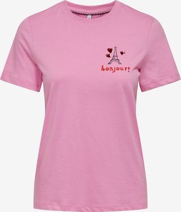 ONLY - Camiseta 'KITA' en rosa: frente