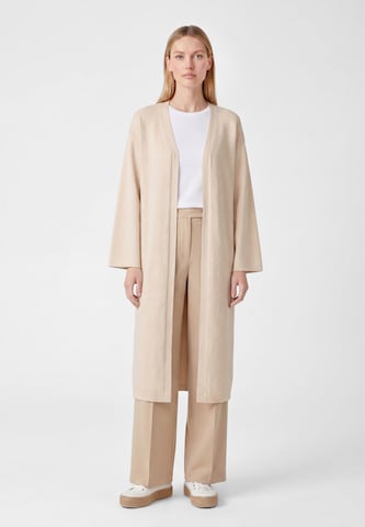 Manteau en tricot usha WHITE LABEL en beige : devant