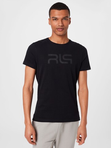 4F - Camiseta funcional en negro: frente