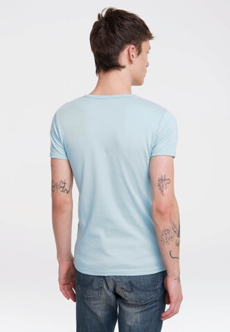 LOGOSHIRT Shirt 'Batman & Robin' in Blauw