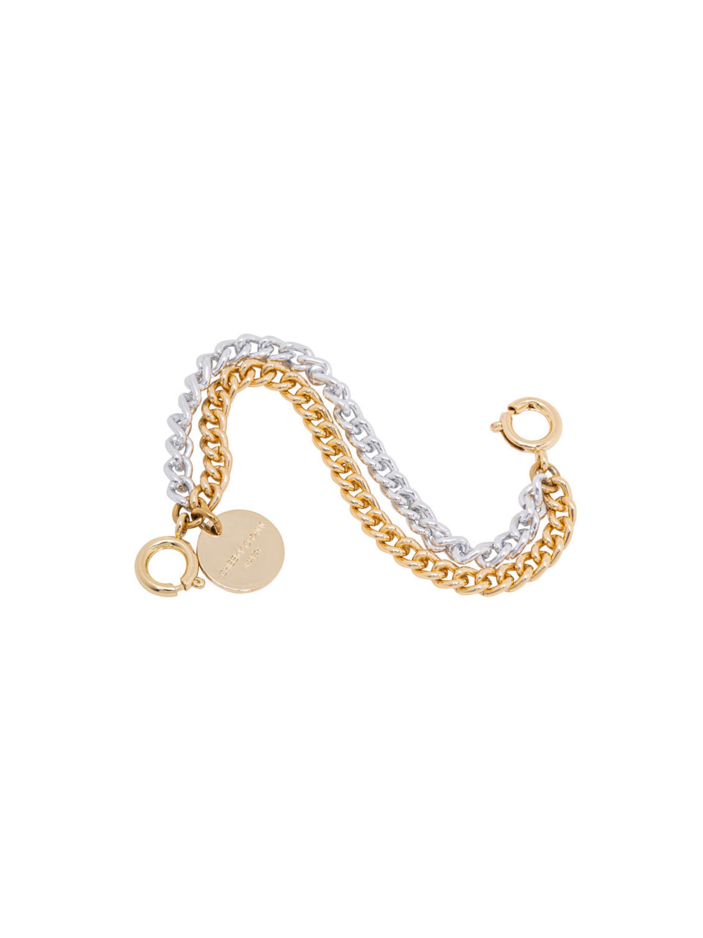 Accessoires pour chaussures 'Mini Ava Twin' Cheeky Chain Munich en or : devant