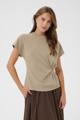 SAINT TROPEZ Bluse 'Theo' in Braun: Vorderseite