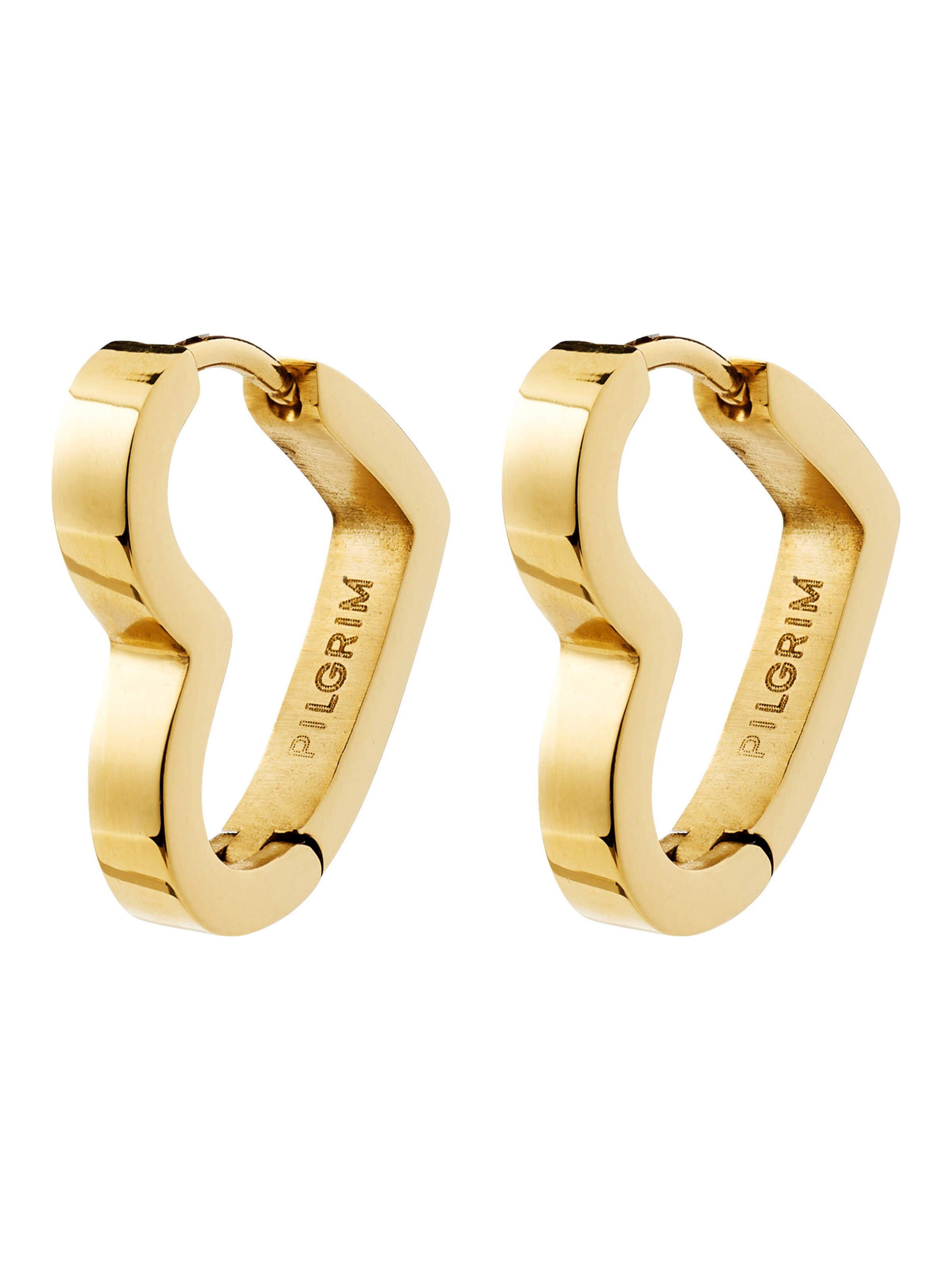 Pilgrim Kolczyki 'IVARIN' w kolorze złoty: przód