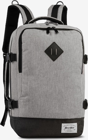 Worldpack Backpack 'Cabin Pro' in Grey: front