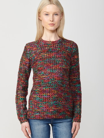Pull-over KOROSHI en marron : devant