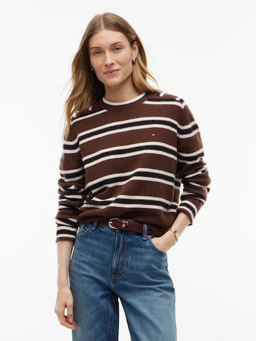 TOMMY HILFIGER Pullover in Braun: Vorderseite
