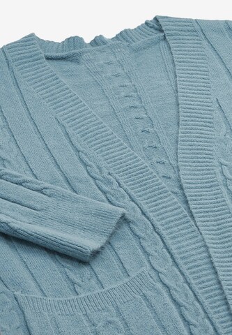 Manteau en tricot aleva en bleu