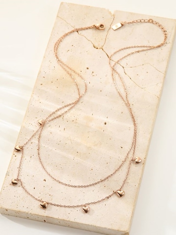 Hey Happiness - Cadena 'Heart Layers' en oro