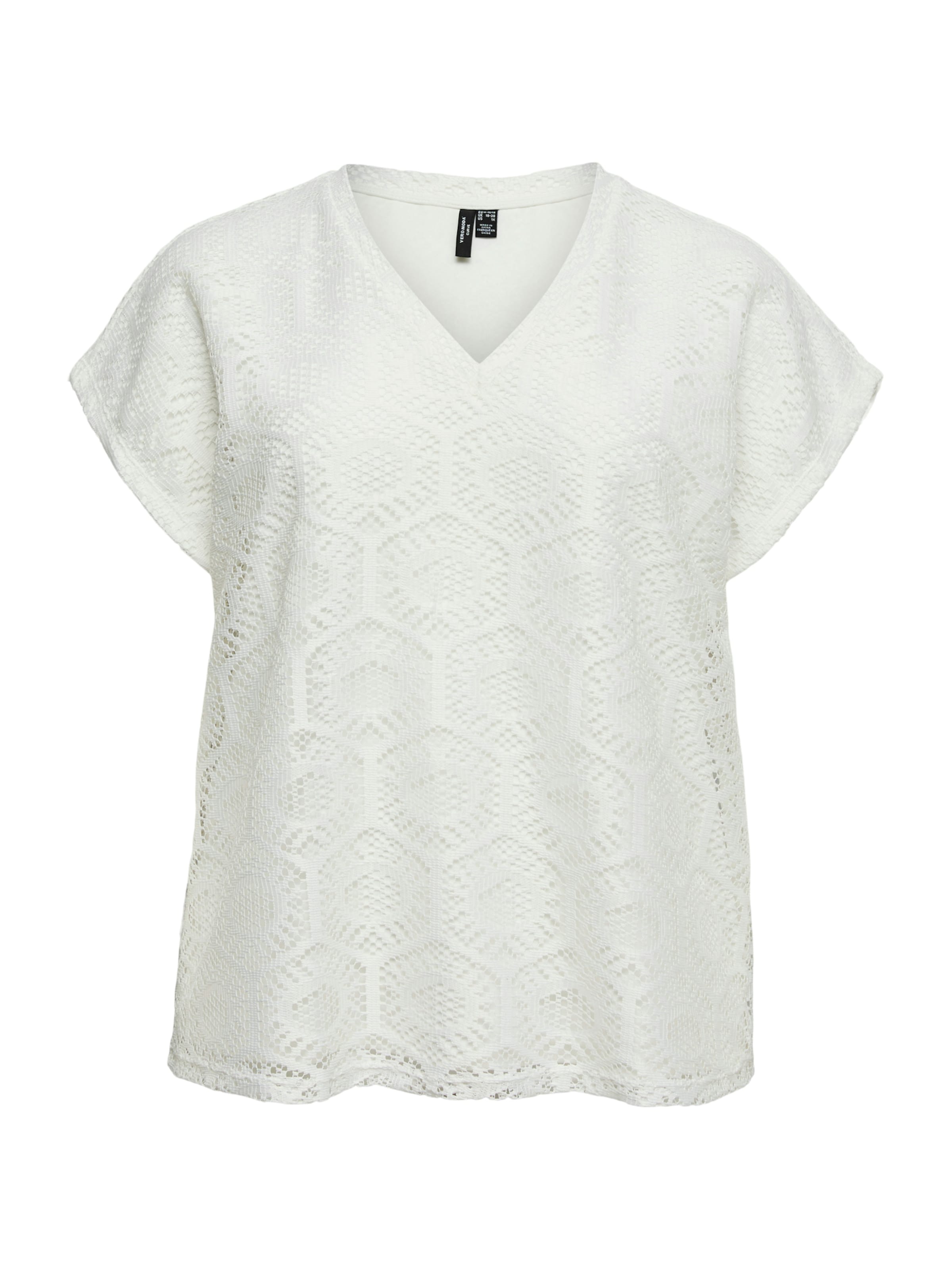 Maglietta 'VMCIRIS' di Vero Moda Curve in bianco: frontale