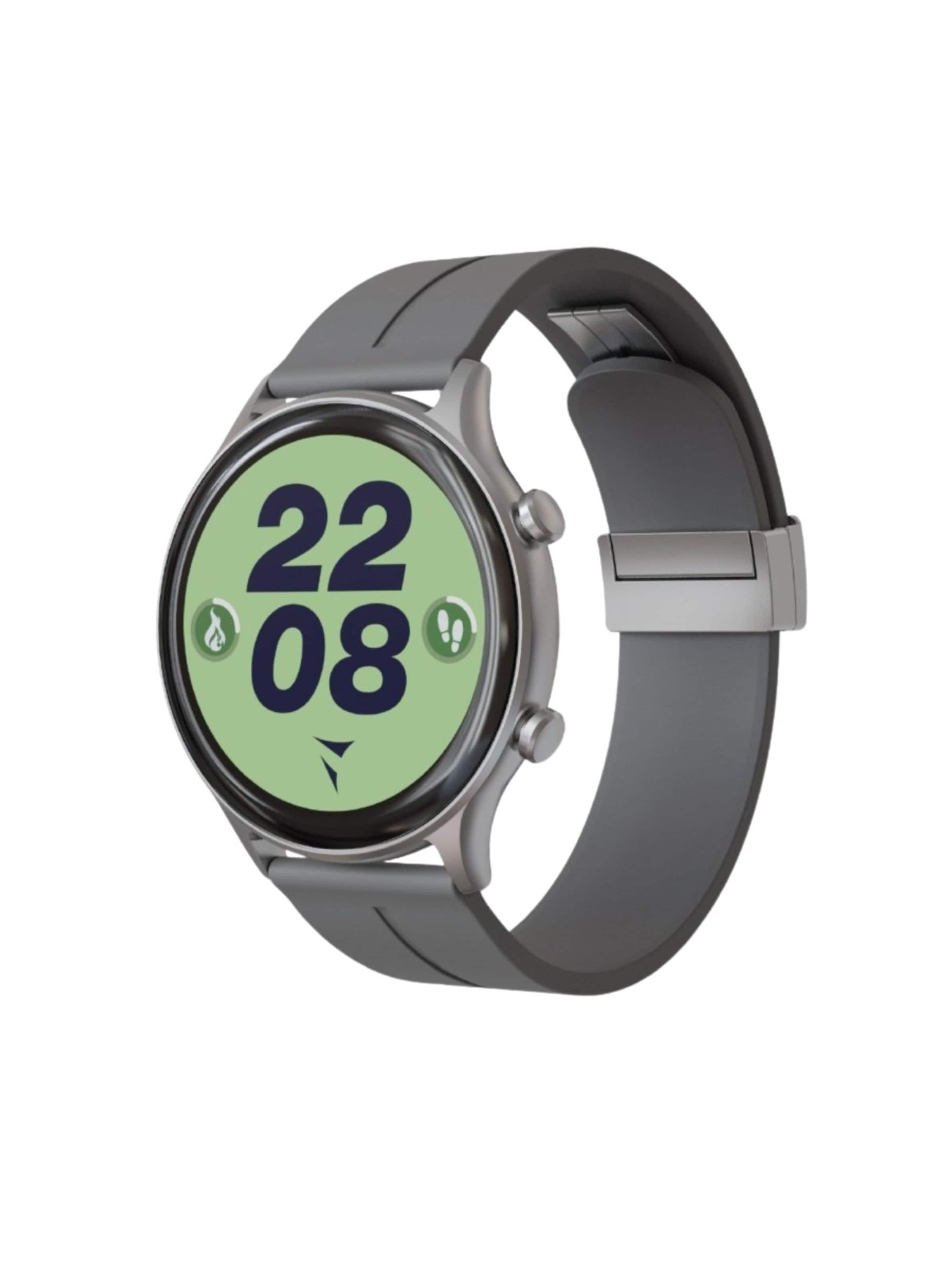 Techmade Digitaluhr 'Dynamic 2 Smartwatch - Bundle mit Kopfhörern'‌‌‌ in Grau