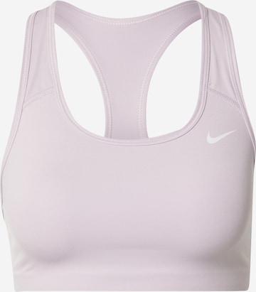 Sutien sport de la NIKE pe mov: față