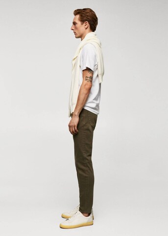 MANGO MAN Skinny Jeans 'Billy' in Grün