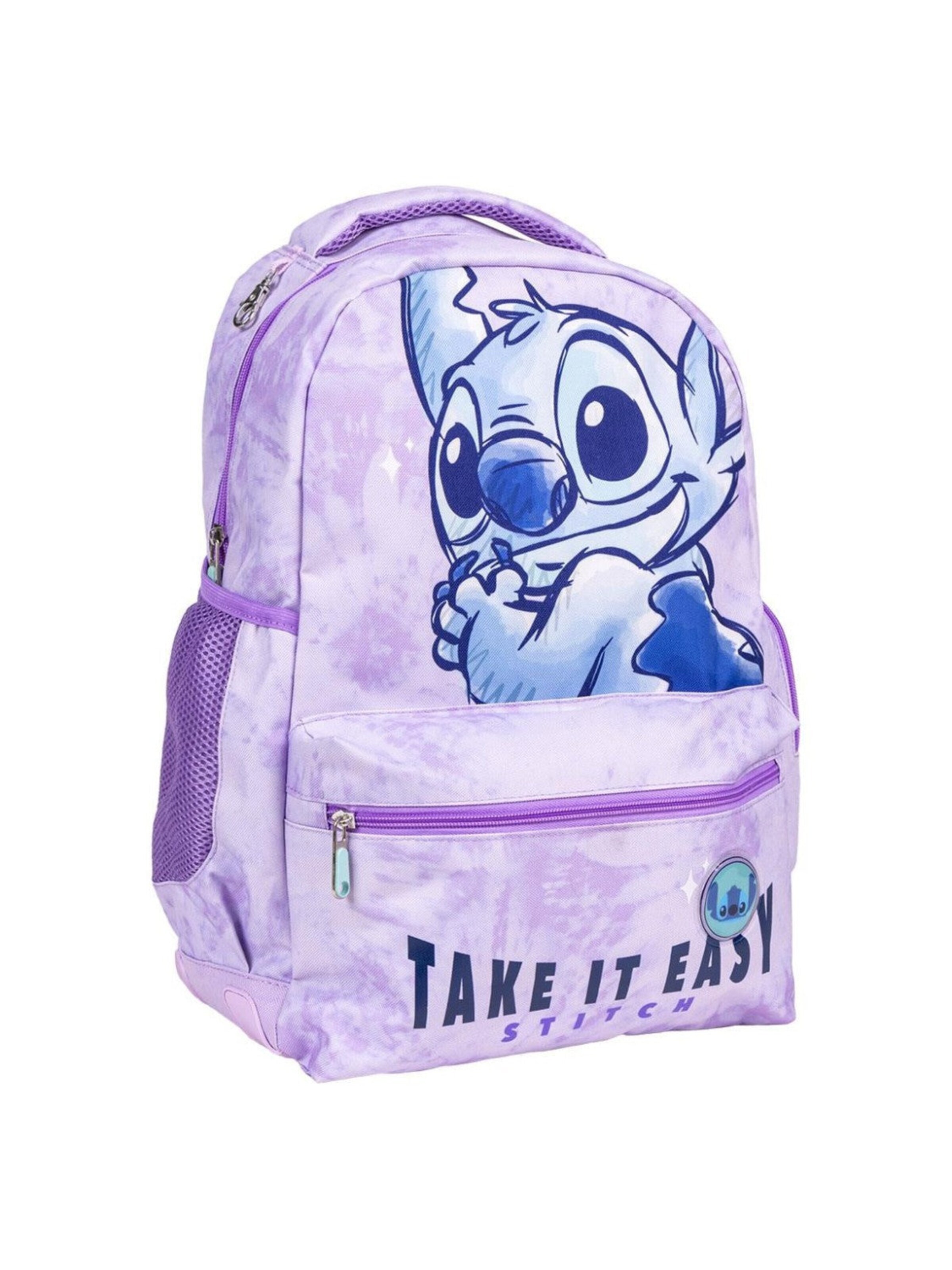 Sac à dos 'Take It Easy' Disney Lilo & Stitch en violet : devant