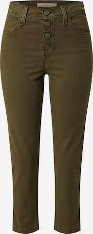 LEVI'S ® Regular Jeans '724 HR Str Crop Utility' in Green: front