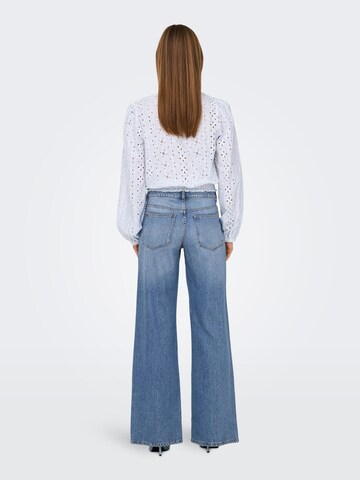 ONLY Wide Leg Jeans 'BRITNEY' in Blau