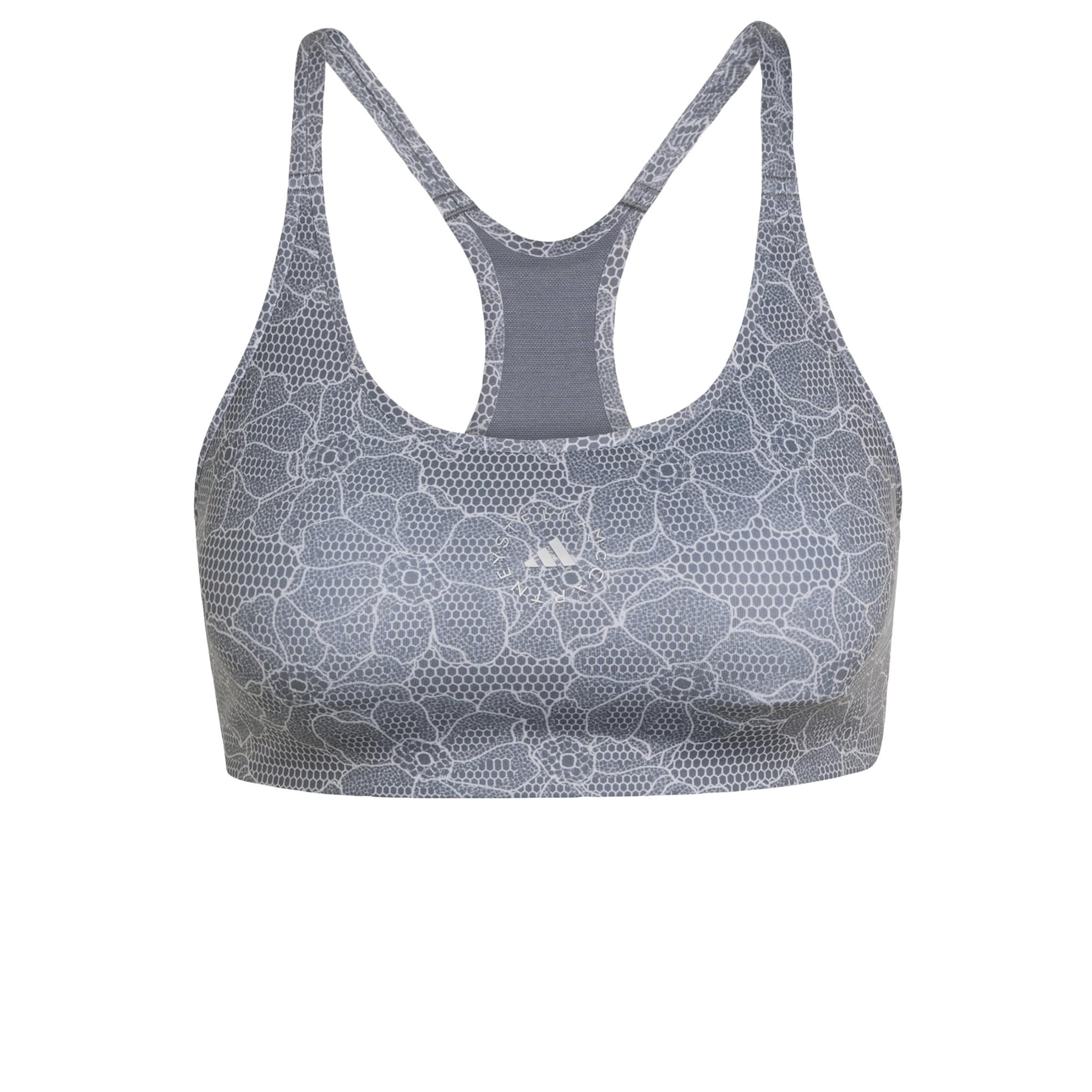 Bustier Soutien-gorge de sport ADIDAS BY STELLA MCCARTNEY en gris : devant
