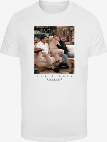 ABSOLUTE CULT T-Shirt 'Friends - Hug And Roll' in Weiß: predná strana