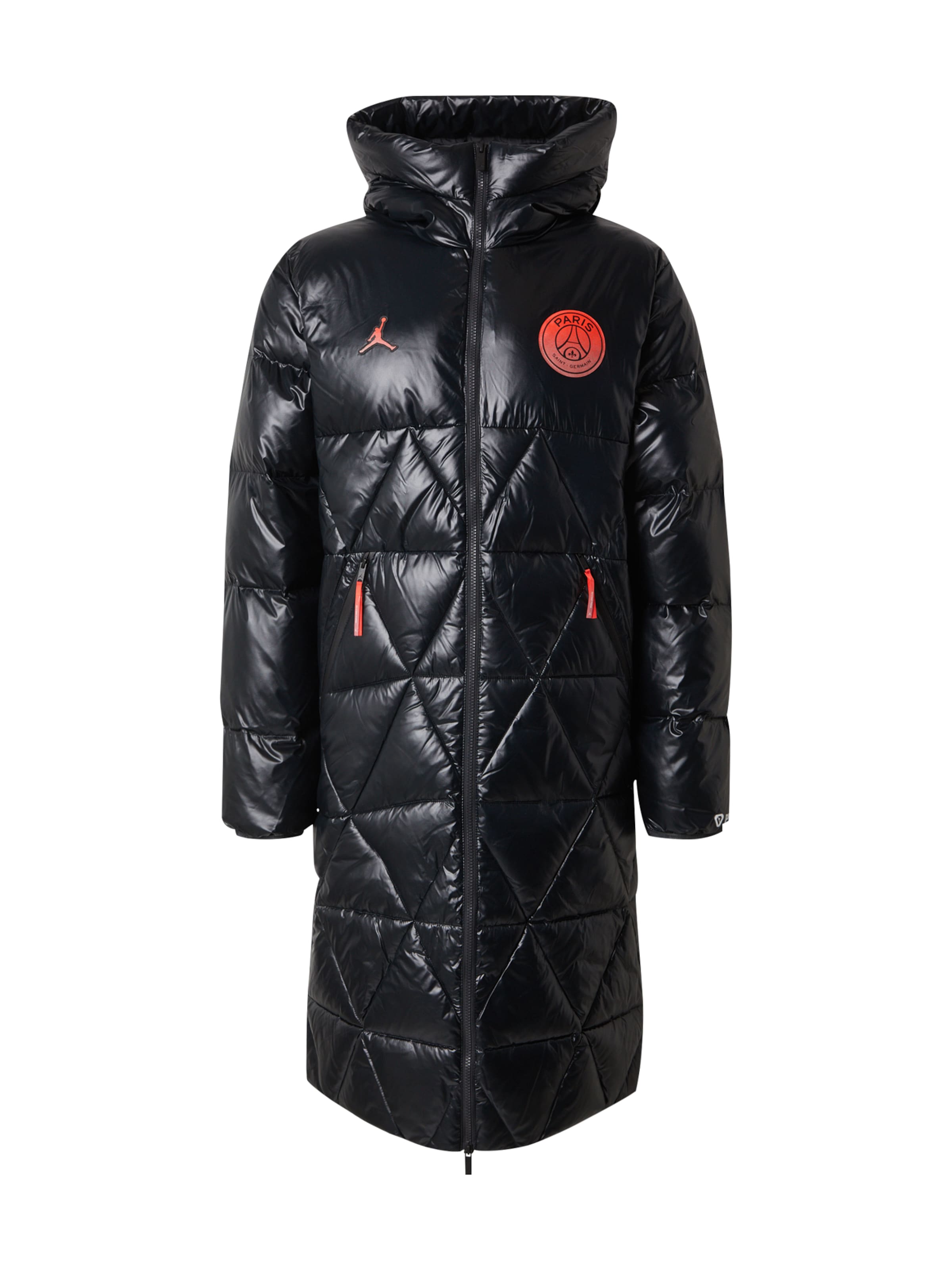 Cappotto invernale 'PSG' di Jordan in nero: frontale