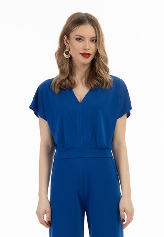 faina Shirt in Blauw: voorkant