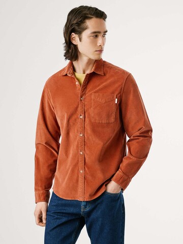 Regular fit Camicia 'Clayton' di Pepe Jeans in marrone