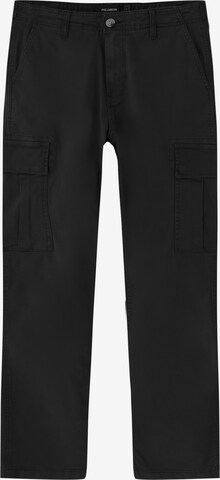 Pantaloni de la Pull&Bear pe negru: față