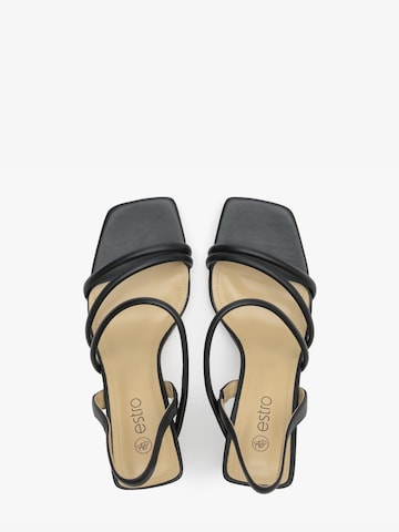 Estro - Sandalias con hebilla '195-301' en negro