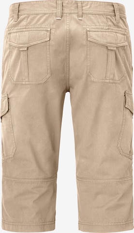 REDPOINT Regular Cargohose in Beige