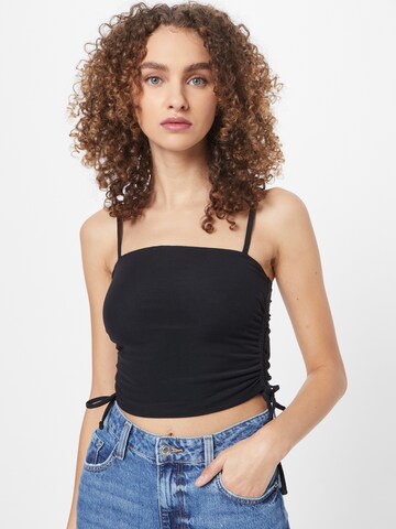 Top di HOLLISTER in nero: frontale