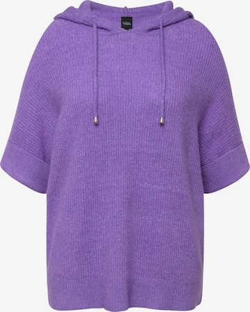 Pull-over Ulla Popken en violet : devant