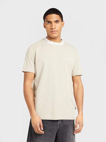 T-Shirt 'Te_Ocean' BOSS en beige : devant