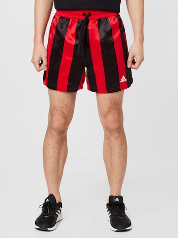 ADIDAS SPORTSWEAR Normální Sportovní kalhoty 'Satin' – červená: přední strana