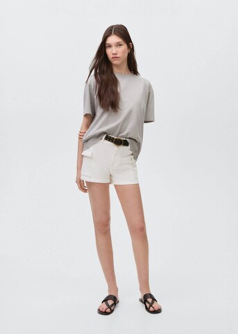 MANGO TEEN Regular Pants in White