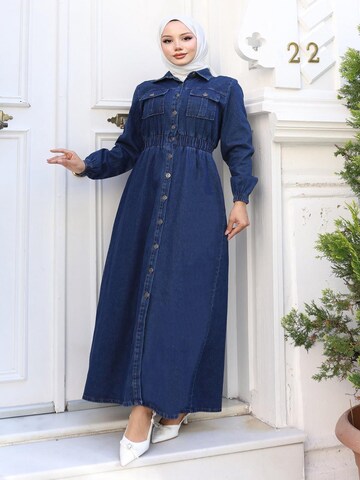 MODAMIHRAM Dress in Blue: front