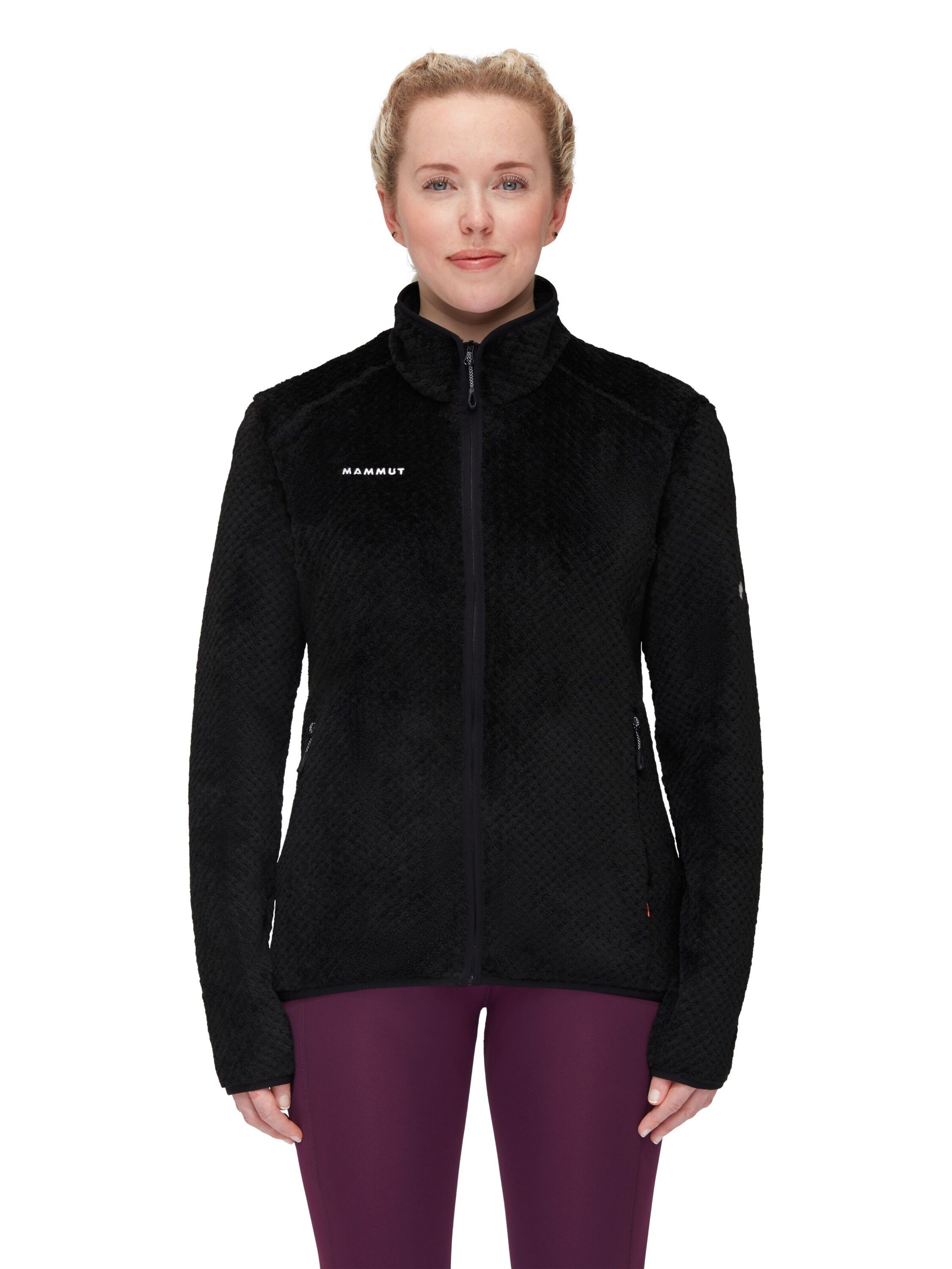 MAMMUT Funktionsfleecejacke ‘Innominata’ in Schwarz: Vorderseite