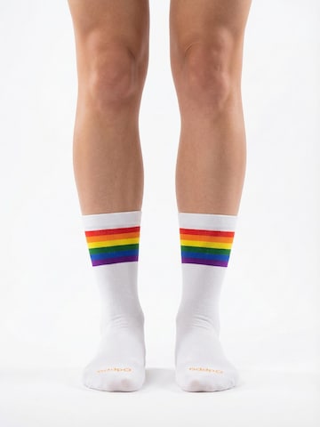 PIPPO Amsterdam Sportssokker 'Pride' i hvid