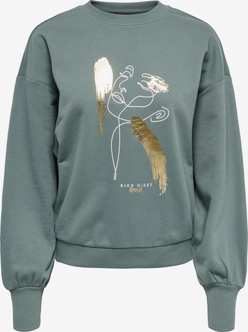 ONLYSweater majica 'ONLBrooky' - zelena boja: prednji dio