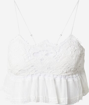 Free People - Top en blanco: frente