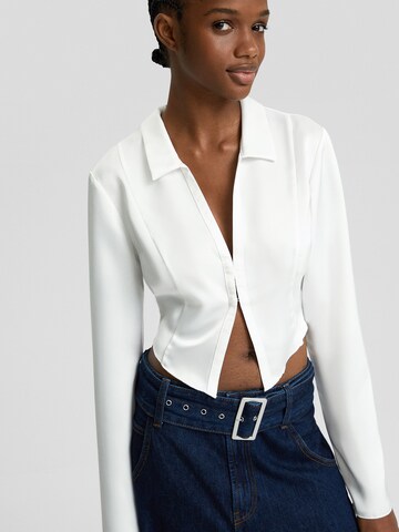 Bershka Blouse in White