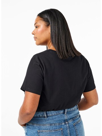 Zizzi Shirt in Schwarz