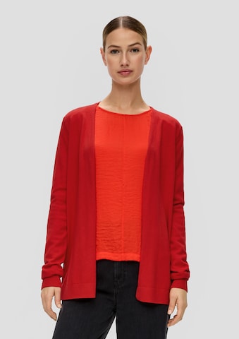 s.Oliver Knit Cardigan in Red: front