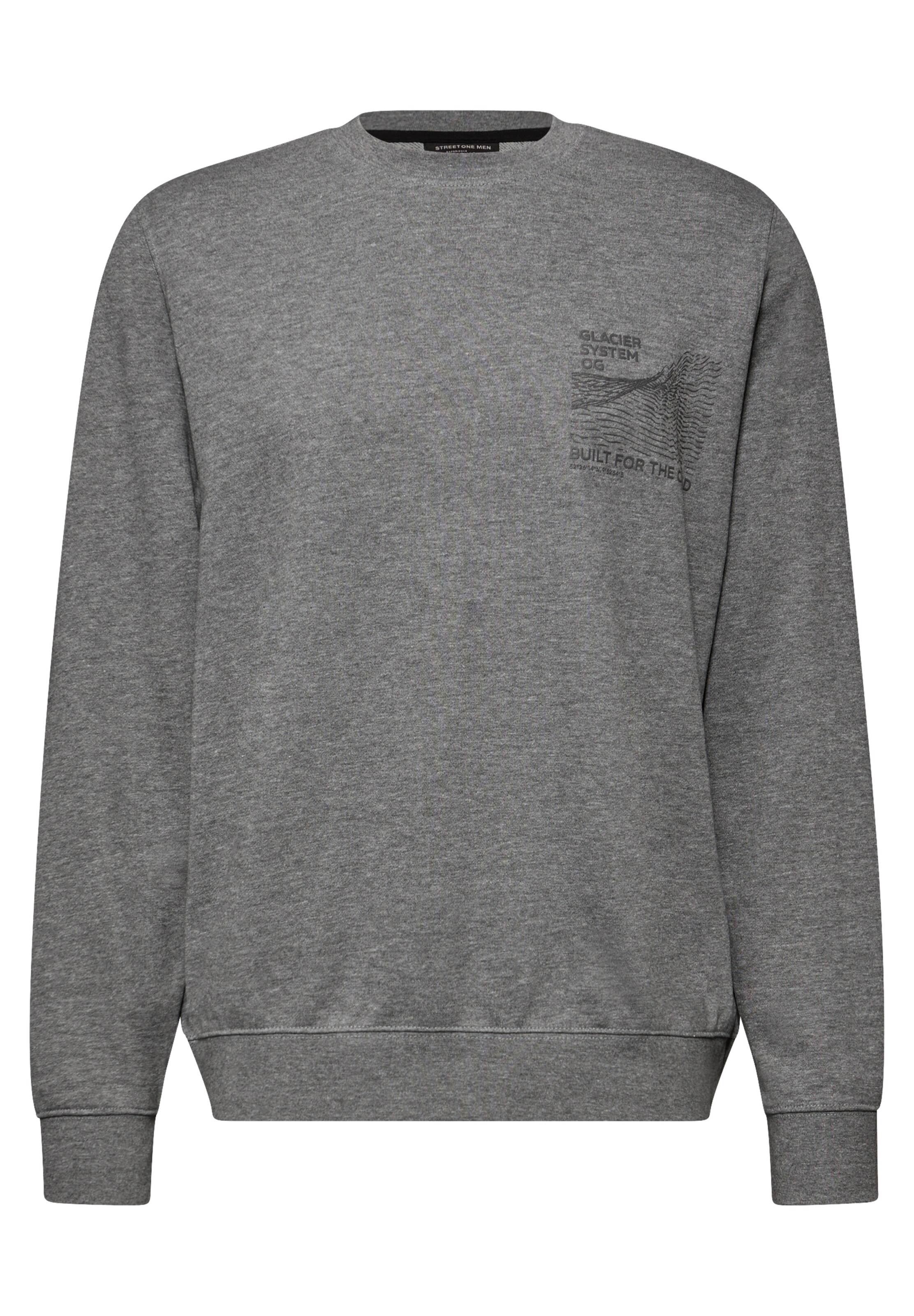 Street One MEN Sweatshirt in Grau: Vorderseite